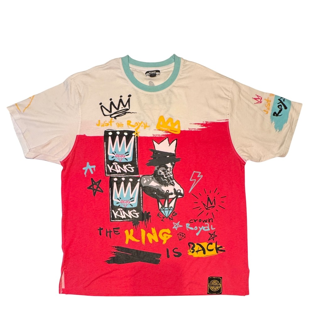 KING Graphic T-Shirt One‎ Color One Nation 3XL Tee Graffiti Hip Hop Streetwear